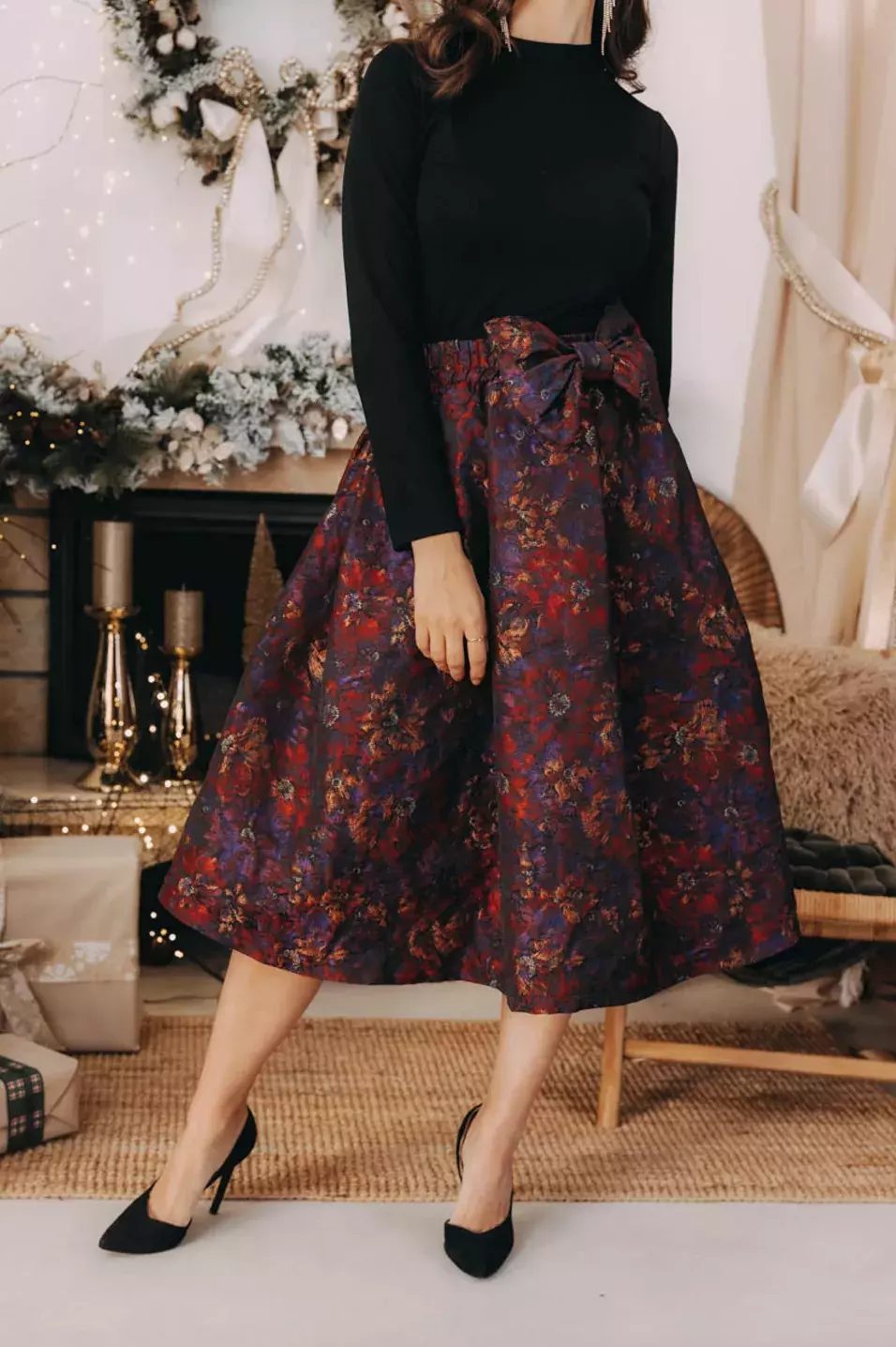 žakárová sukně áčková