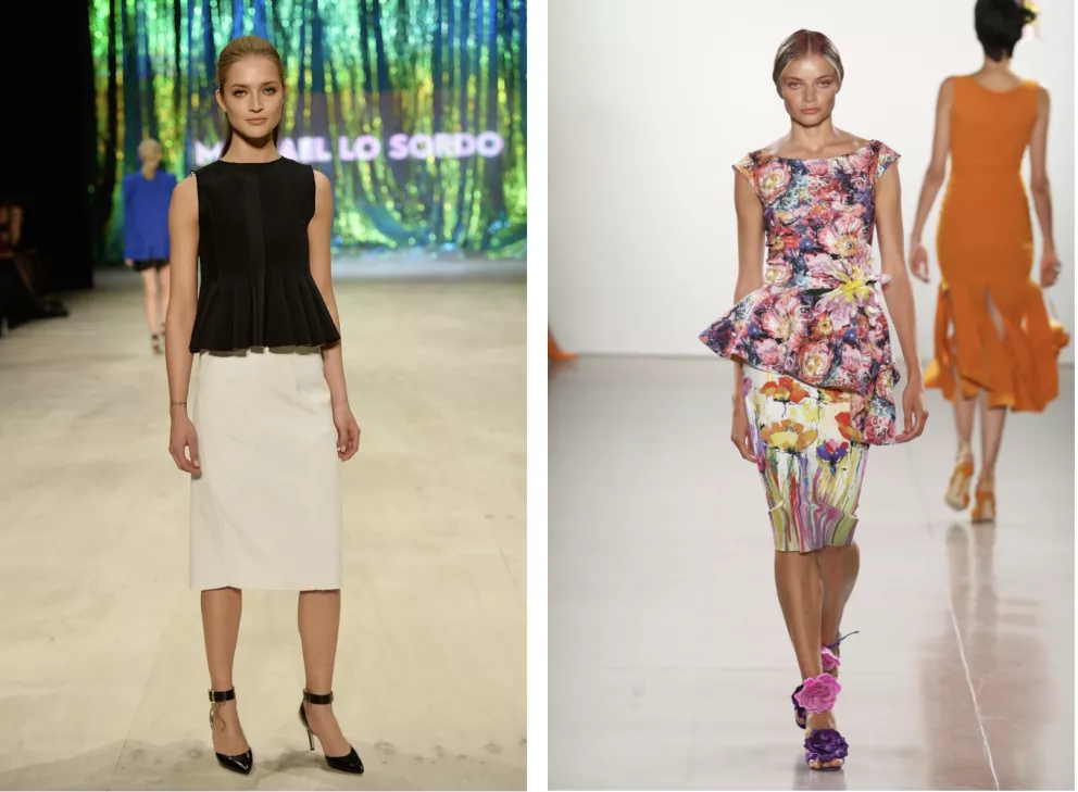 peplum topy jsou hitem jara 2025