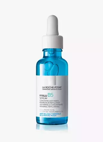 <p><strong>La Roche-Posay Hyalu B5, 1080 Kč</strong></p>

<p>Intenzivně hydratační pleťové sérum La Roche-Posay Hyalu B5 okamžitě navrací mdlé a unavené pleti pružnost a vláčnost a posiluje ji. Díky unikátní formuli tvořené 2 typy kyseliny hyaluronové, vitaminem B5 a madecassosidem zajišťuje vyplnění pleti a regeneraci její aktivní obnovy.</p>

