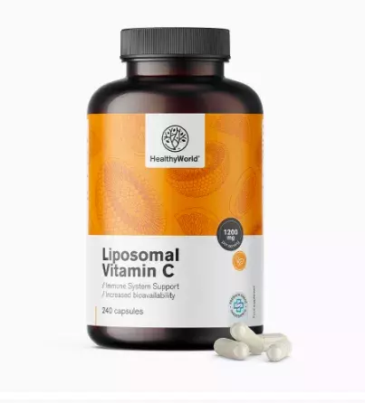 <p>Lipozomální vitamín C 1200 mg, Healthy World, 240 kapslí, 649 Kč</p>
