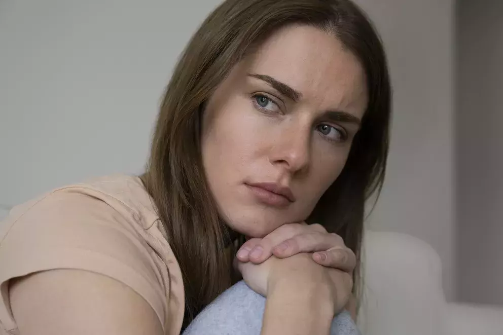 žena, smutek, problémy