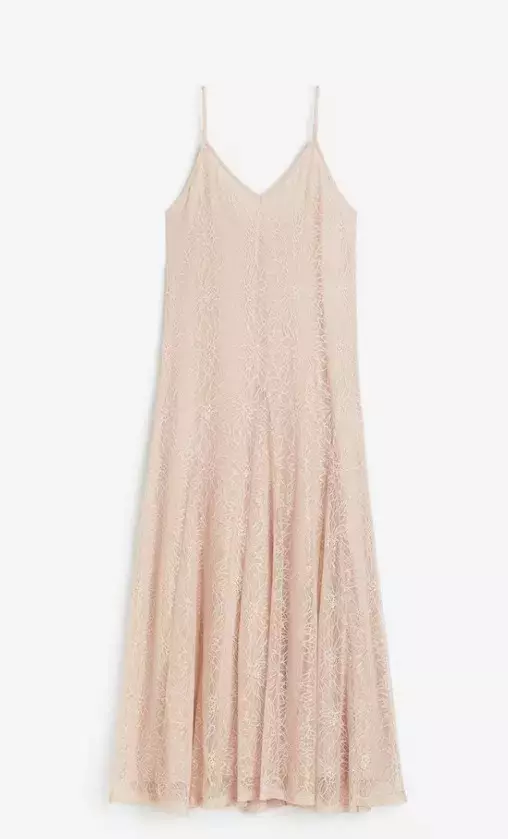 Krajkové šaty slip dress, H&M, 1 299 Kč