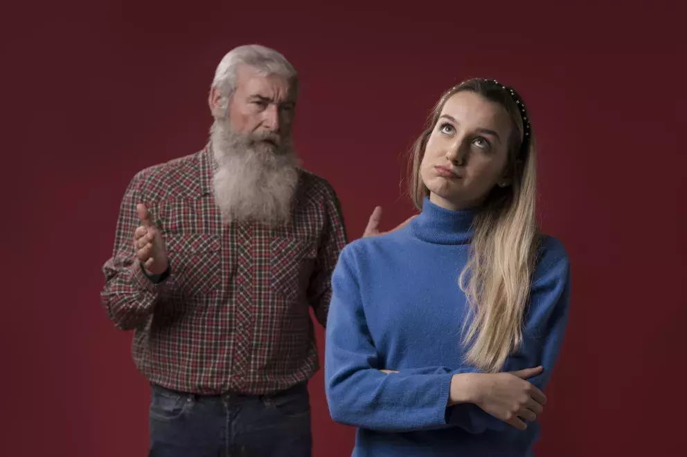 muž, žena, otec a dcera, problémy