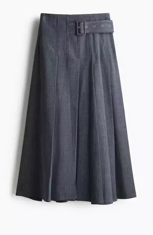 Skládaná áčková sukně, H&M,1 699 Kč