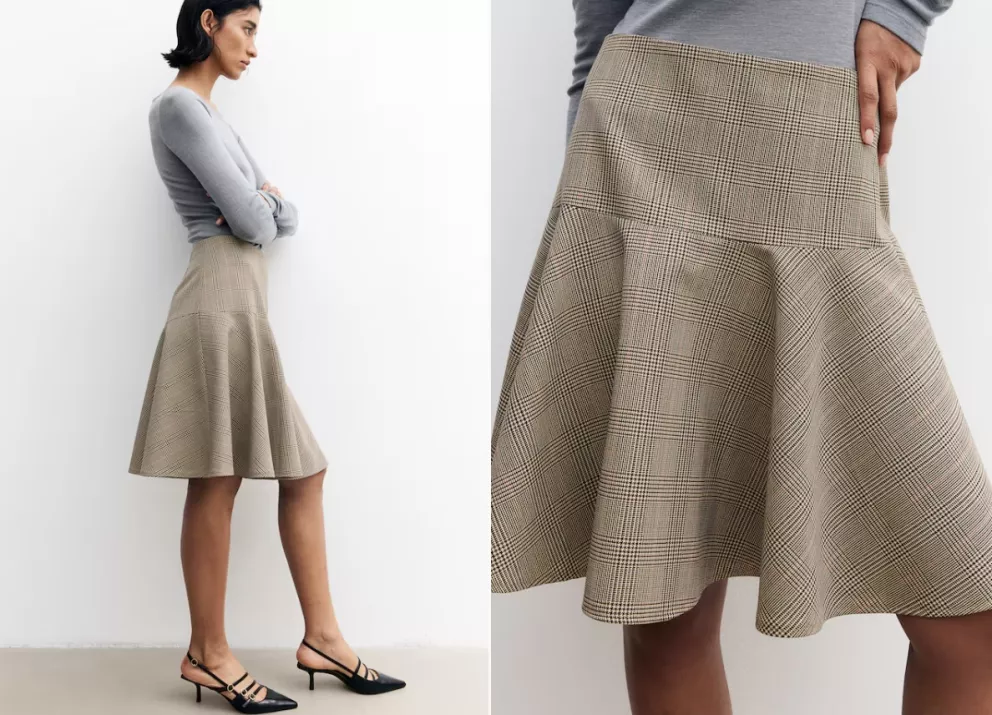 áčková sukně s vysokým pasem