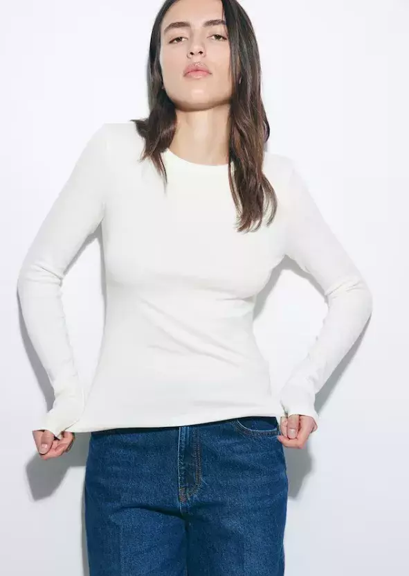 Žerzejové triko s dlouhým rukávem, H&M, 239 Kč