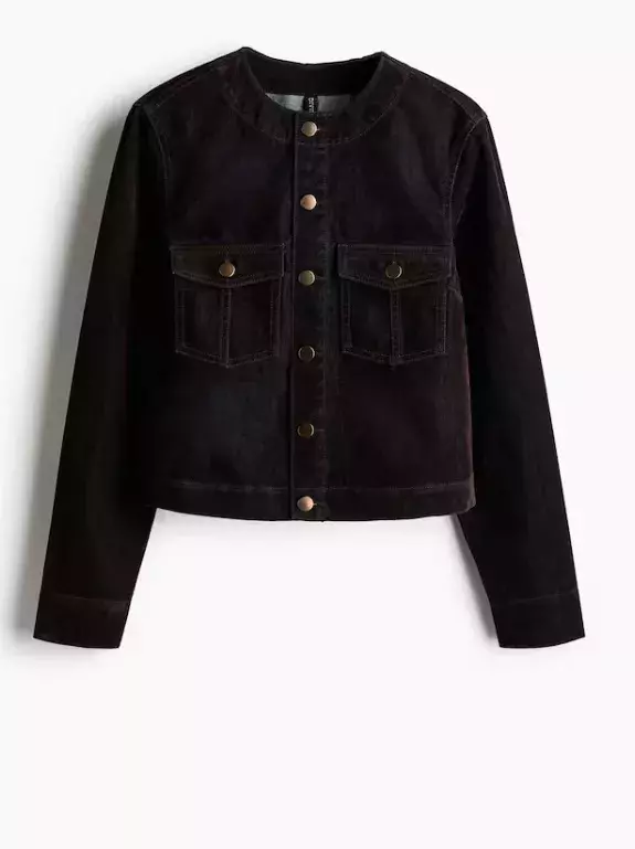 Sako z lesklého denimu, H&M, 579 Kč
