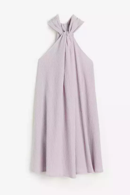 Áčkové šaty v pudrově fialové barvě, H&M, 429 Kč