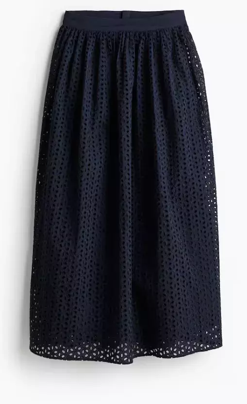 Maxi sukně s madeirou, H&M, 1 199 Kč