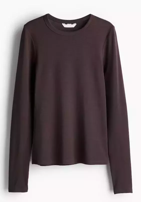  Žerzejové triko s dlouhým rukávem, H&M, 239 Kč