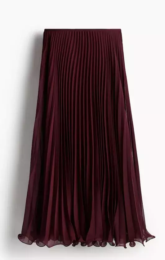 Tenká plisovaná sukně s vysokým pasem, H&M, 1 199 Kč