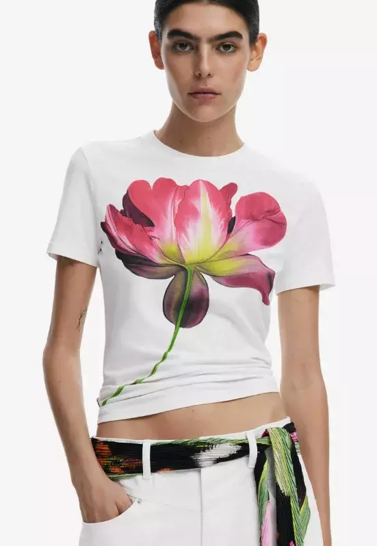 Triko s jarním potiskem, Desigual, 799 Kč