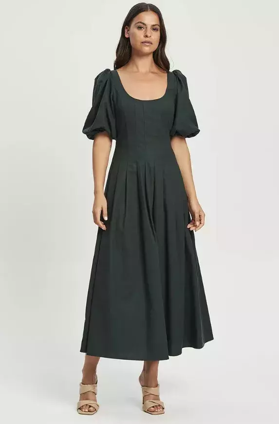 Dlouhé šaty s balonovými rukávy, WILLA, 2 719 Kč