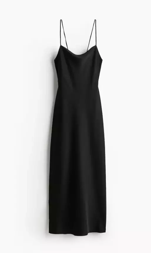 Šaty slip dress s krajkou, H&M, 1 299 Kč