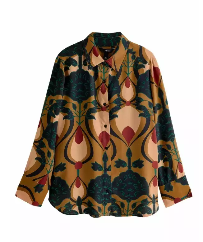 Vzorovaná košile z viskózy, Next, 1 385 Kč