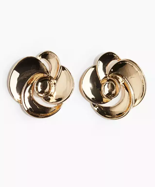 Puzetkové náušnice ve tvaru květiny, H&M, 239 Kč