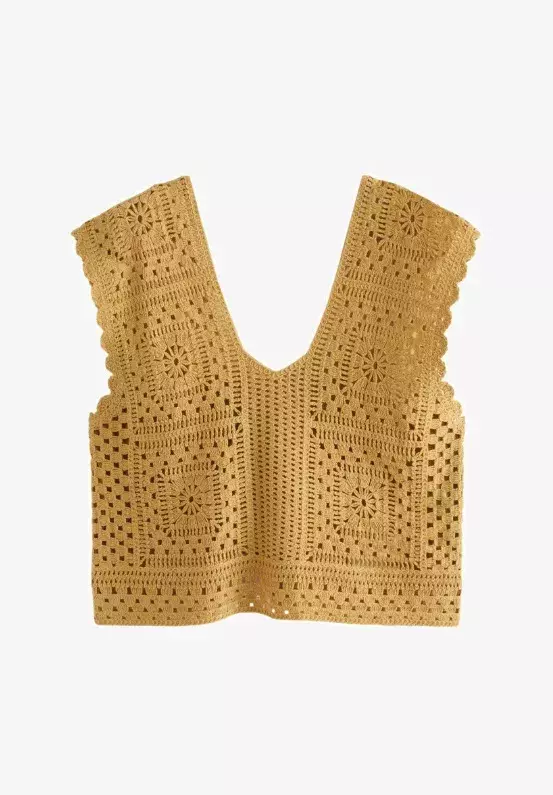 Háčkovaná vesta do pasu, Next, 791 Kč