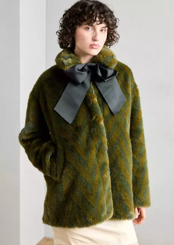 Vintage kabát s mašlí, Scotch & Soda, 5 100 Kč