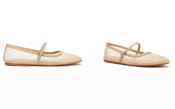 Baleríny z průhledné síťoviny