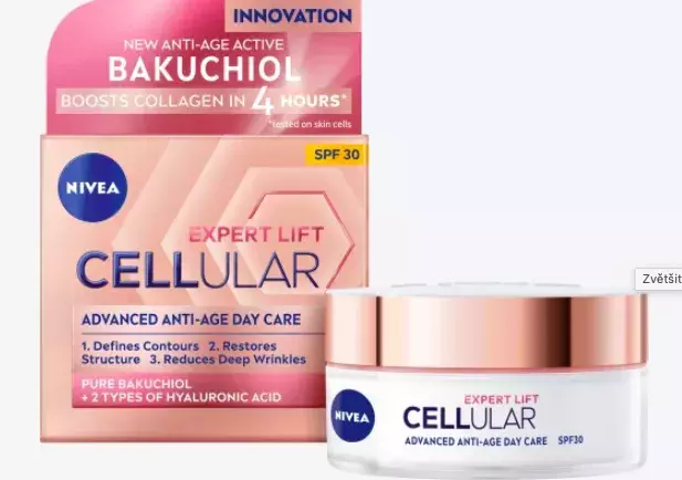 <p>Cellular Expert Lift remodelační denní krém, Nivea, 399 Kč</p>

