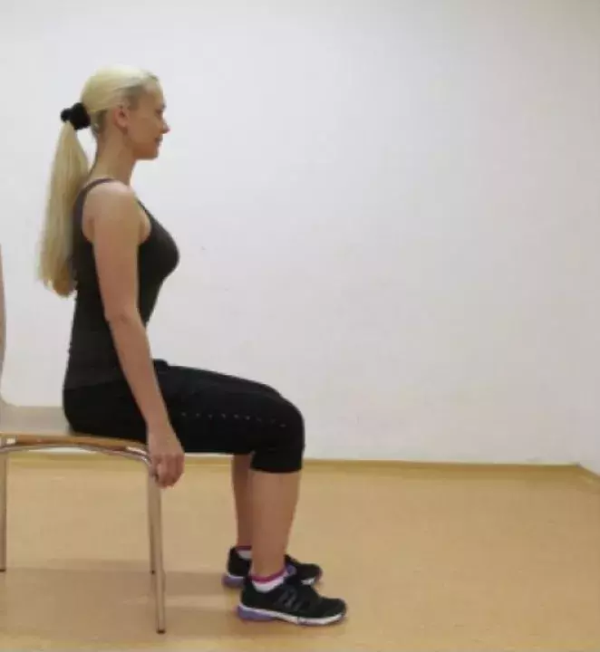 základní pozice na židli