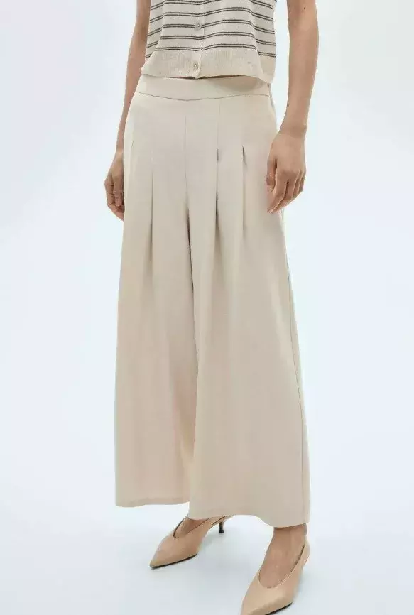 Béžové společenské kalhoty, Mango, 899 Kč