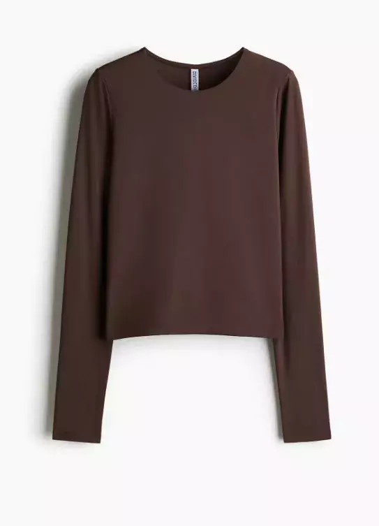 Žerzejové triko s dlouhým rukávem, H&M, 239 Kč