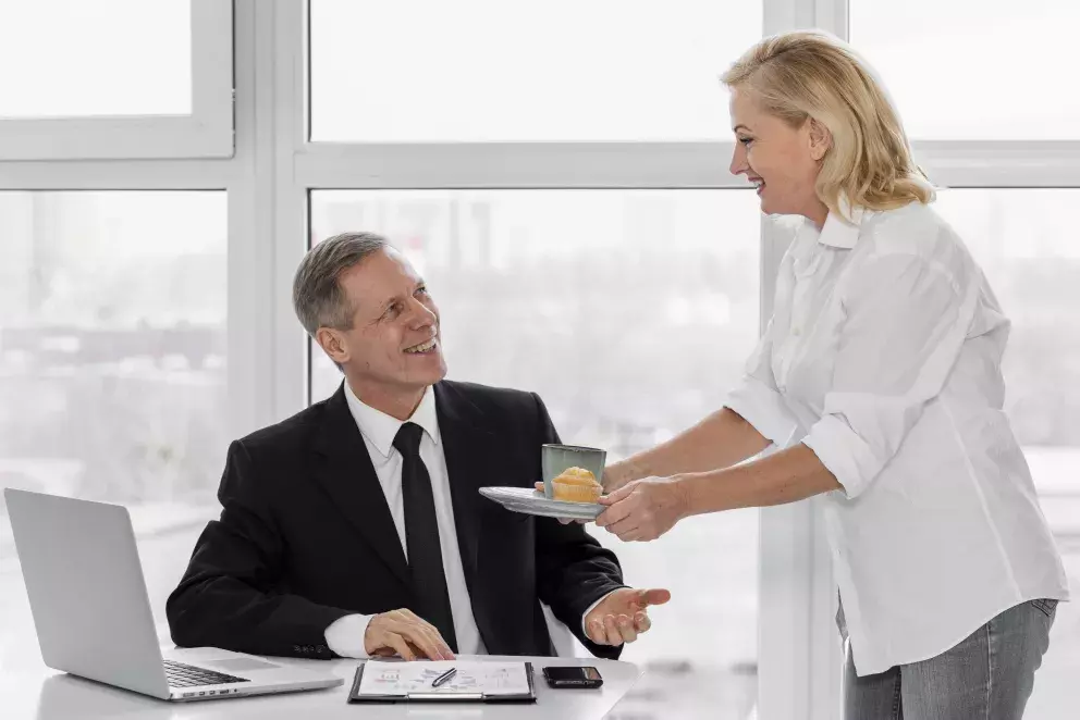 muž, žena, šéf, práce, problémy