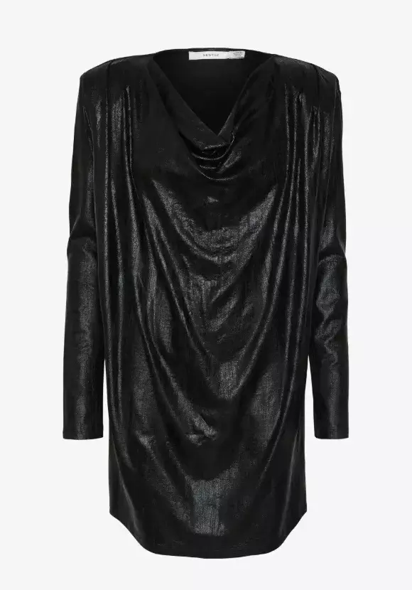 Koktejlové šaty s ramenními vycpávkami, Gestuz, 2 984 Kč