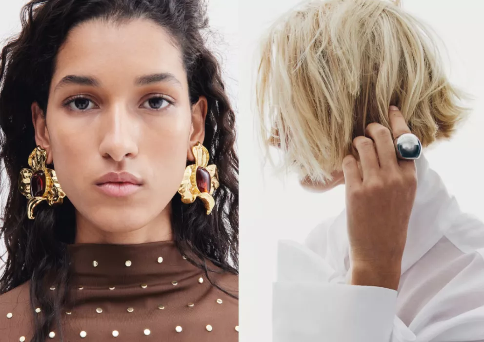 netradiční náušnice a prsteny