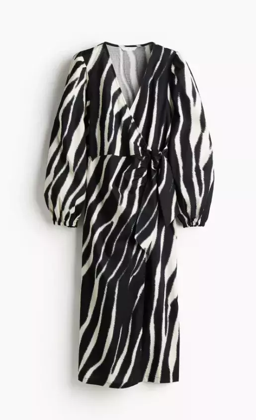 Bavlněné zavinovací šaty, H&M, 959 Kč