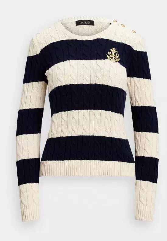 Luxusní námořnický svetr, Lauren Ralph, 6 000 Kč