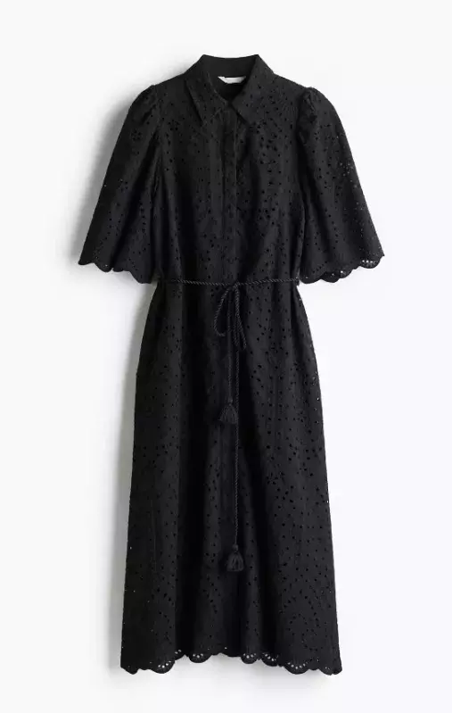 Košilové šaty s madeirou, H&M, 1 459 Kč