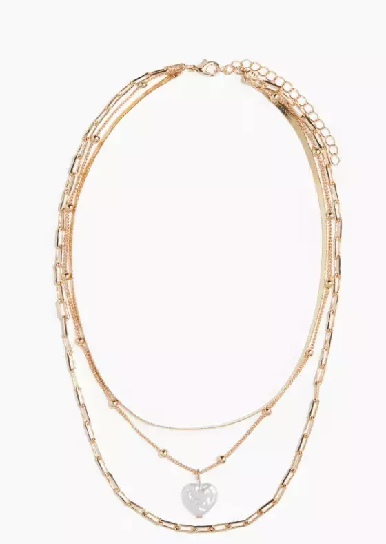 Trojřadý náhrdelník, H&M, 309 Kč