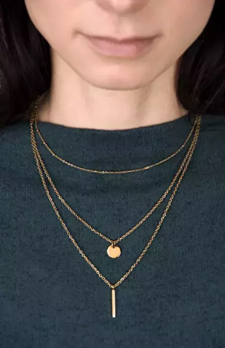 Trojitý bronzový náhrdelník, Troli, 399 Kč