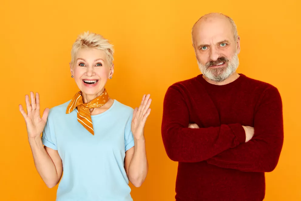 muž, žena, sourozenci, hádka