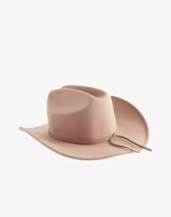 Růžový plstěný klobouk, Next, 800 Kč