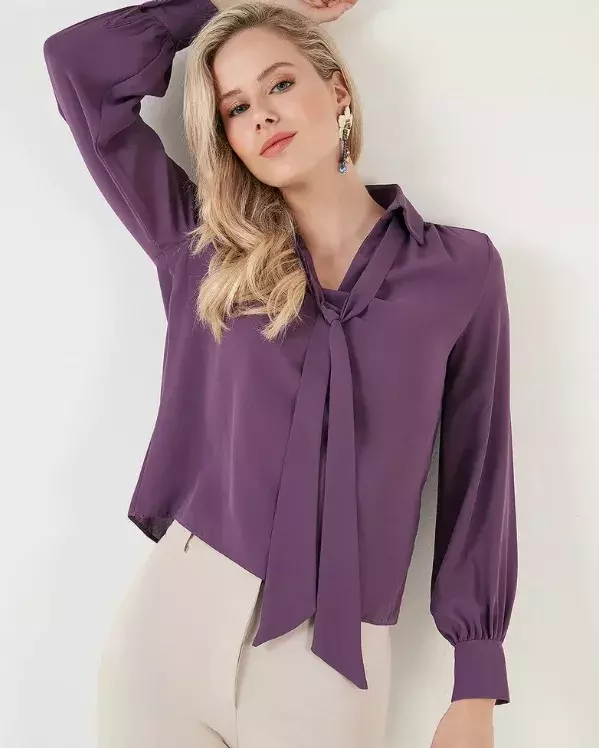 Fialová blůza, LELA, 999 Kč