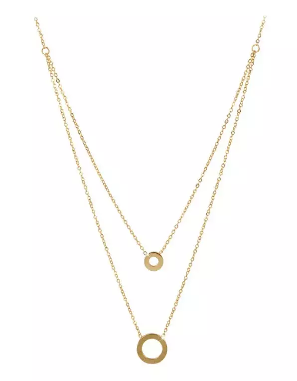 Dvojitý pozlacený náhrdelník, Troli, 399 Kč