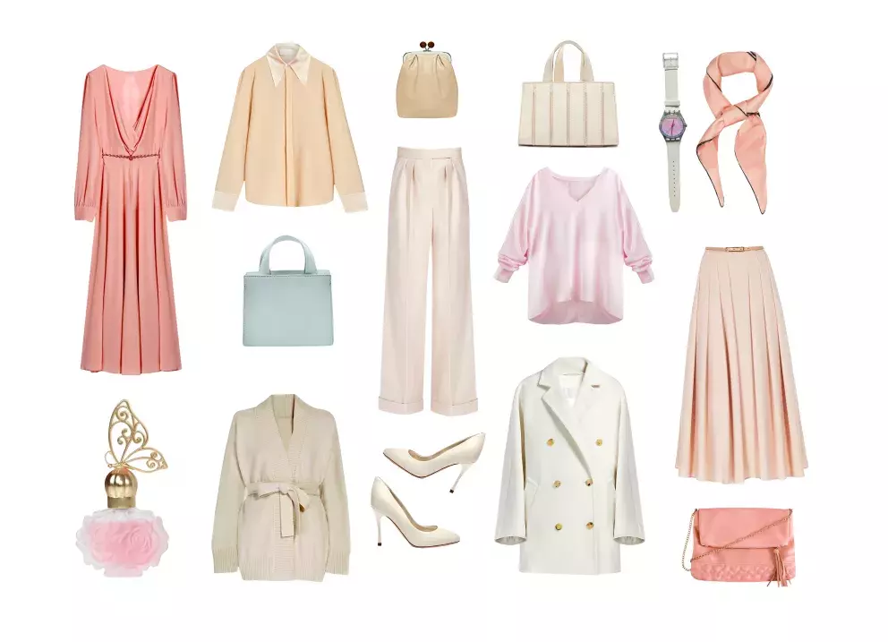 kombinace pastelových barev