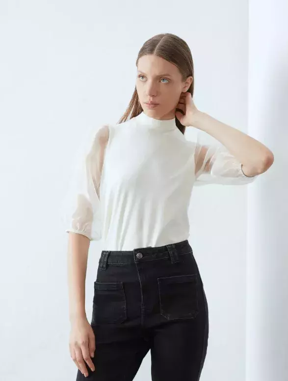 Halenka se síťovanými rukávy, Anna Field, 378 Kč