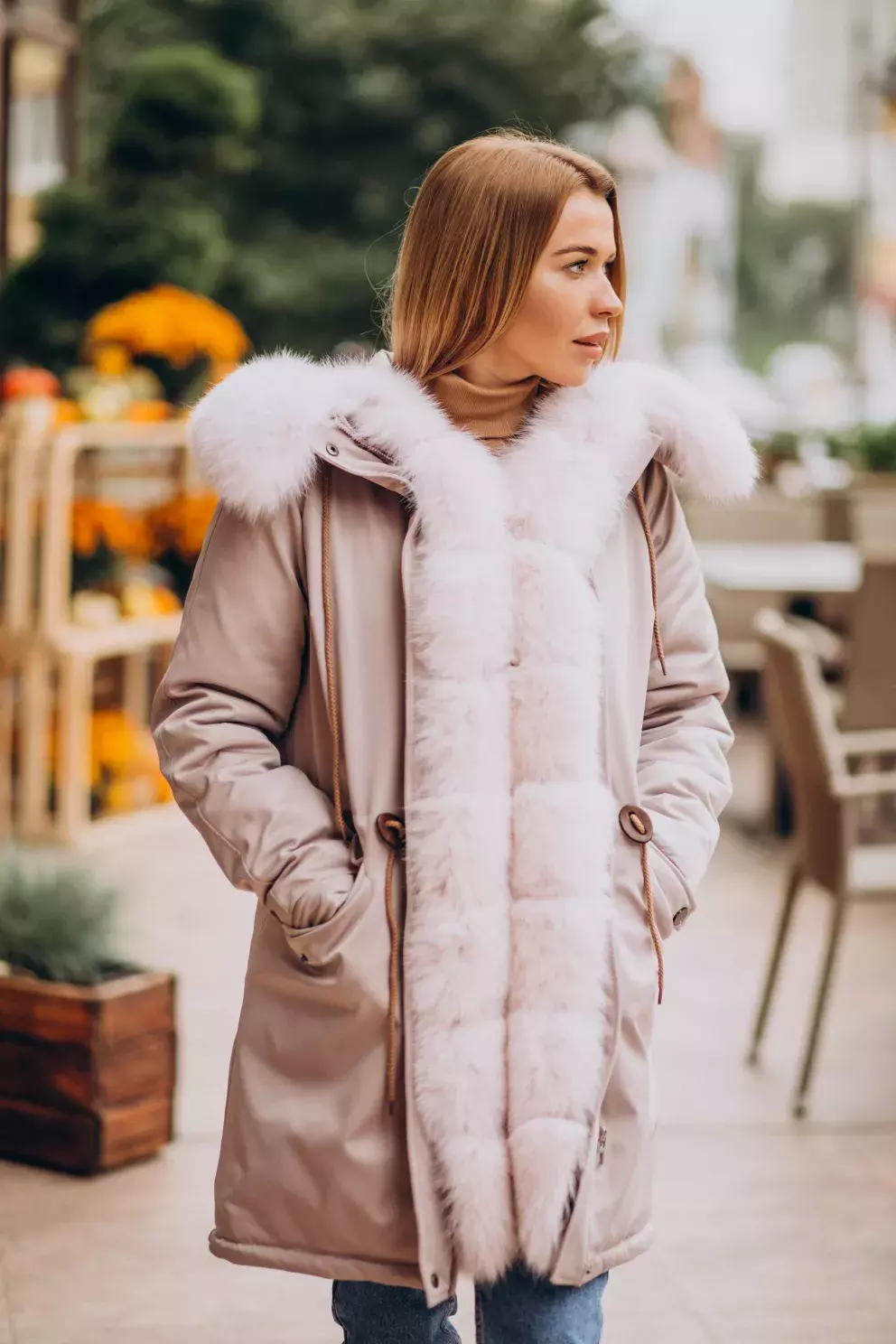 parka s kožíškem