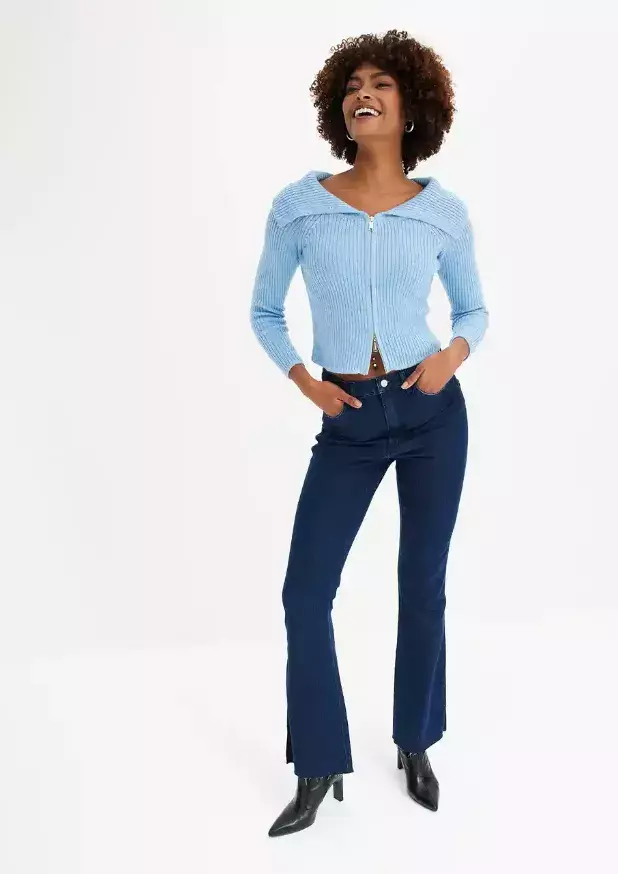 Skinny bootcut džíny