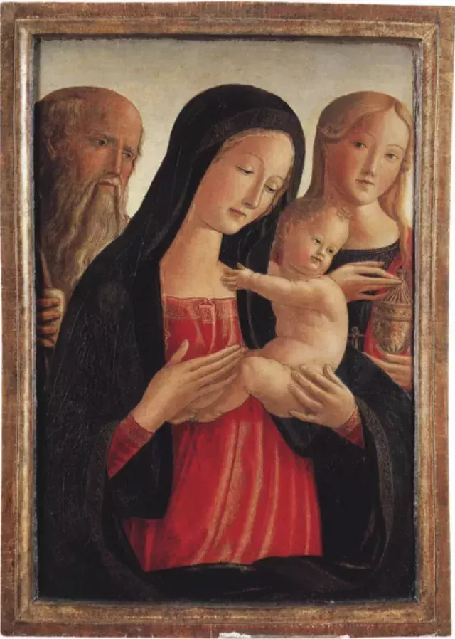 Středověká matka se synem