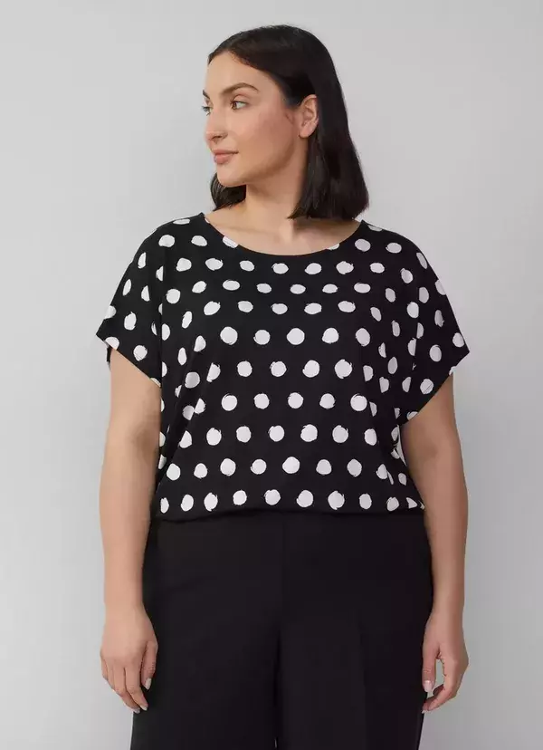 Tričko z viskózové směsi, se střihem Relaxed Fit 