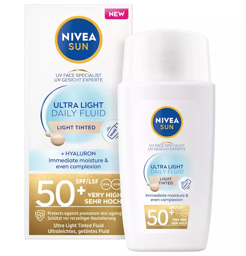 fluid Nivea SUN Invisible Fluid SPF 50+ 