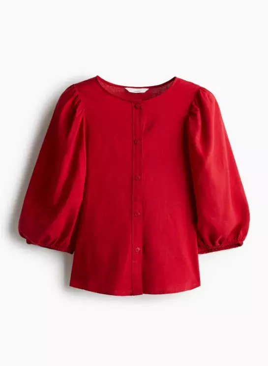 Halenka z lněné směsi, H&M, 479 Kč