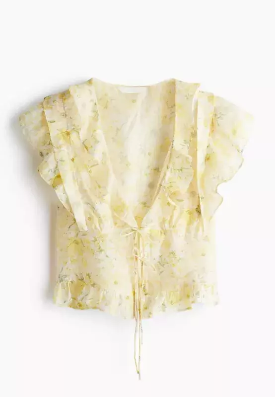 Lehká halenka lemovaná volánky, H&M, 359 Kč