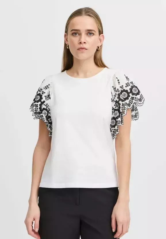 Blůza s vyšívanými rukávy, ICHI, 1 140 Kč