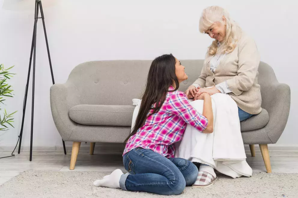 matka, dcera, péče, vnoučata, 